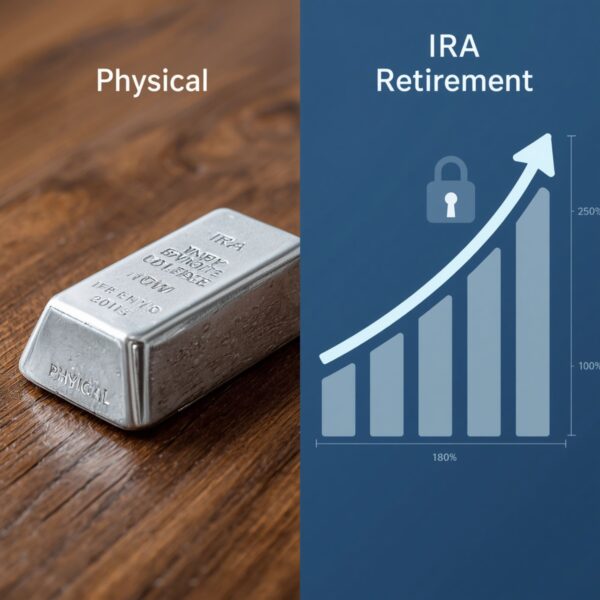 physical silver vs silver ira retirement