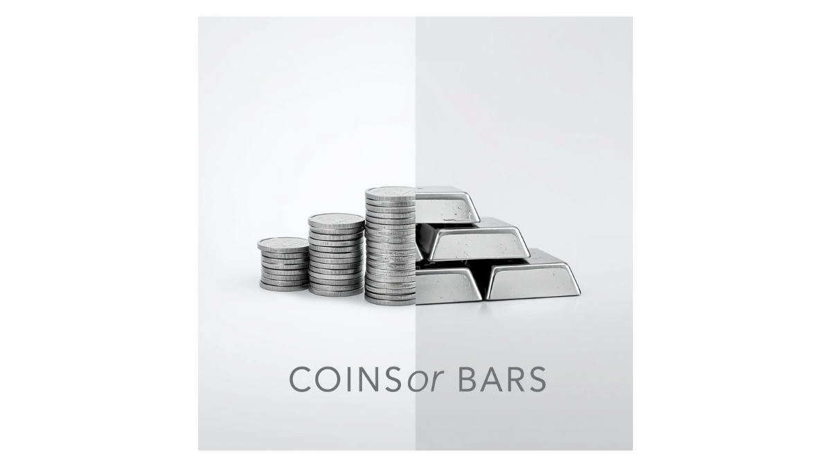 silver coins or silver bars